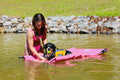 Lazy Dog Lounger Water Raft